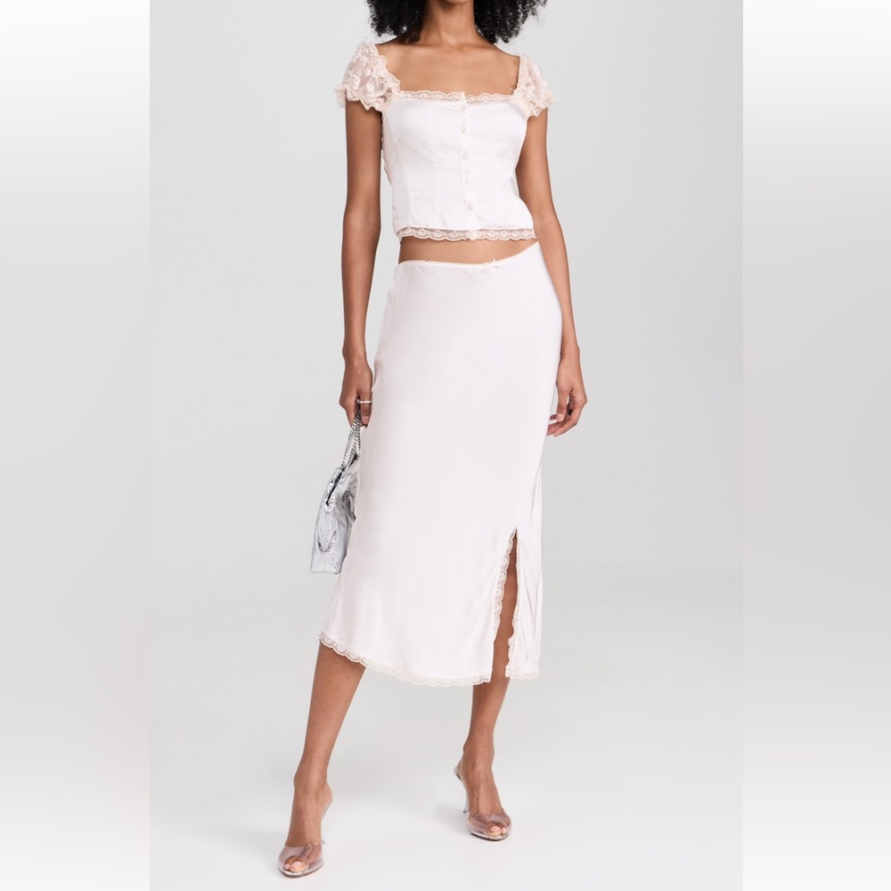 NWT GUIZIO Kahli Midi Skirt - Picture 2 of 9